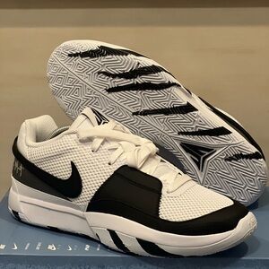 Nike Ja 1 Scratch 2.0 Basketball Shoes Black White FQ4796-101 Men’s Size 11